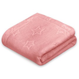 Pepi Cuddly Blanket 70 x 100 cm - Baby Blanket Fluffy 100% Polyester - Wrap Your Baby - A Blanket for Every Season - Baby Blanket Fleece - Soft and Safe for the Skin with Stars
