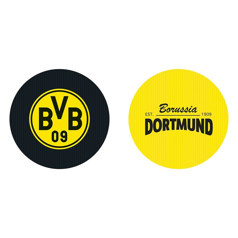 Borussia Dortmund Coasters 3D, 5 BVB coasters with fascinating effect,