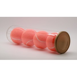 Price's Tube of 4 Colour tennis balls (2 x 4 Orange balls)