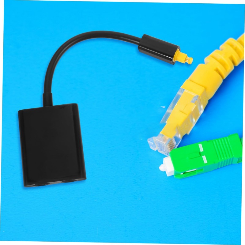 Mipcase Digital Optical Audio Splitter Black One Input to Two