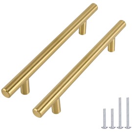 Goldenwarm LS201GD128 Kitchen Handles, Furniture Handles, Stainless Steel, 10 x 128 mm, .