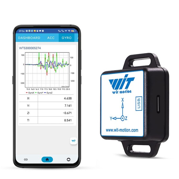 WT901WiFi Wireless Connection PC + Serve Saved 9 Axis AHRS