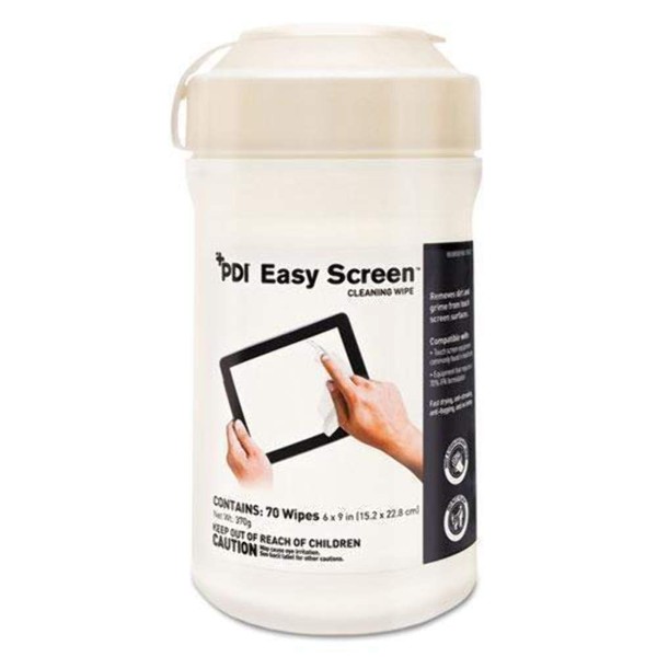 PDI Easy Screen Cleaning Wipe Touchscreen Cleaner 6" x 9" Wipes 70 Count (B01E6BEGBM)