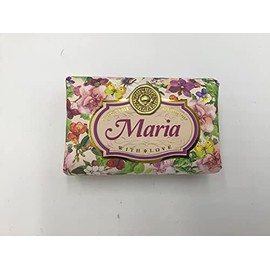 Maria - Gift Soap Bar For Her Birthday Rose Scent Mum Grandmother Cleanser Lather Present Girl