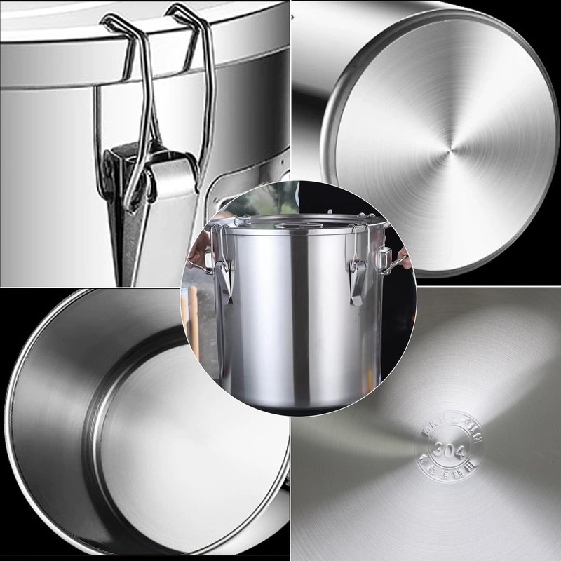 Verdeho 304 stainless steel food storage containers with lids lock