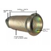 Dayton Parts Ten M-132 RH Stud-Piloted Budd Wheel Inner Cap