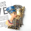 3D Egyptian Pharaoh and Queen Egypt Fridge Magnet, Egyptian Souvenir