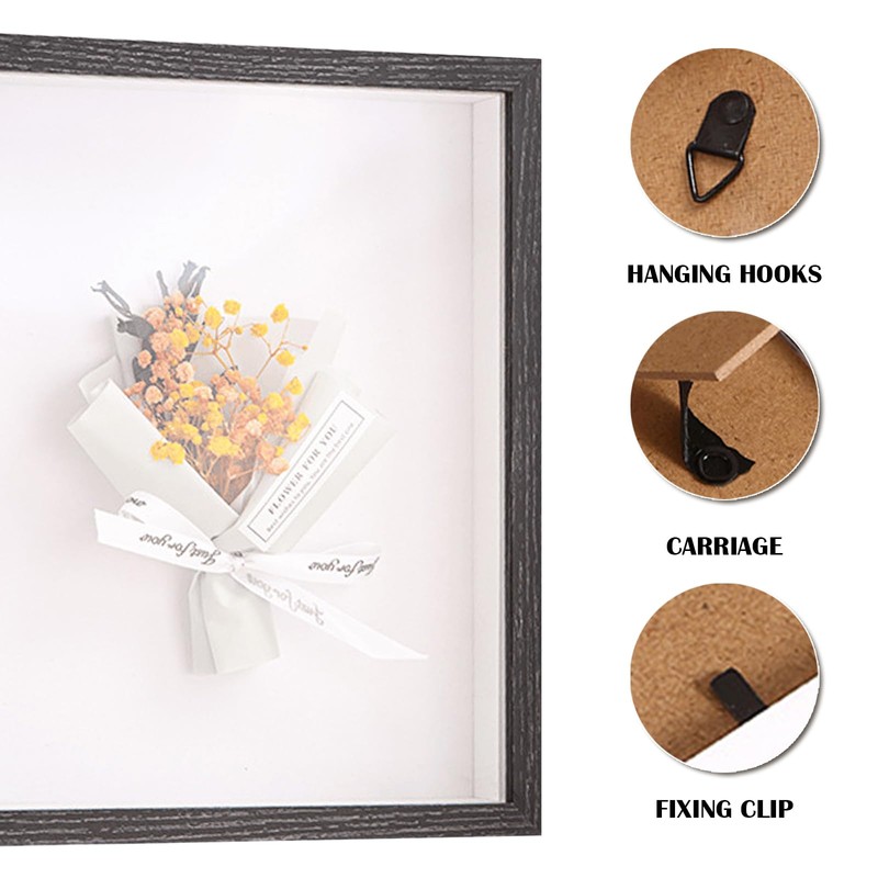 Deep Picture Frame Shadow Boxes - 12X8 Photo Frames for