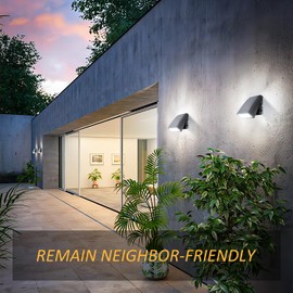 40W LED Wall Pack Light with Dusk to Dawn Photocell, 5600LM, 5000K Daylight, 100-277Vac 90° Adjustable Full Cut-Off Wall Pack, Waterproof Outdoor Security Lighting for Barn Warehouse, UL Listed,1 Pack