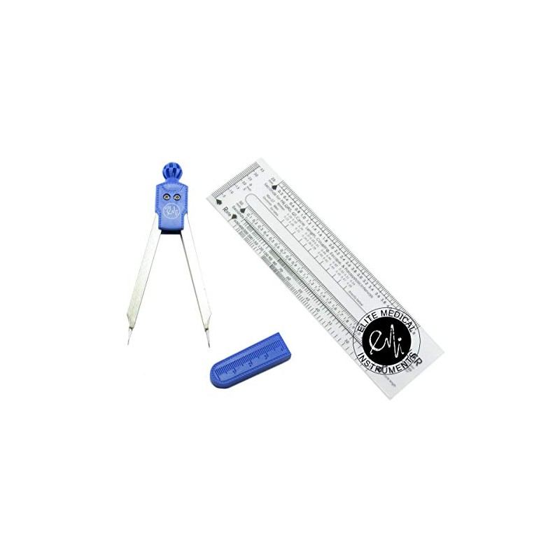 EMI Royal Deluxe EKG Caliper and EKG Ruler EKR-303