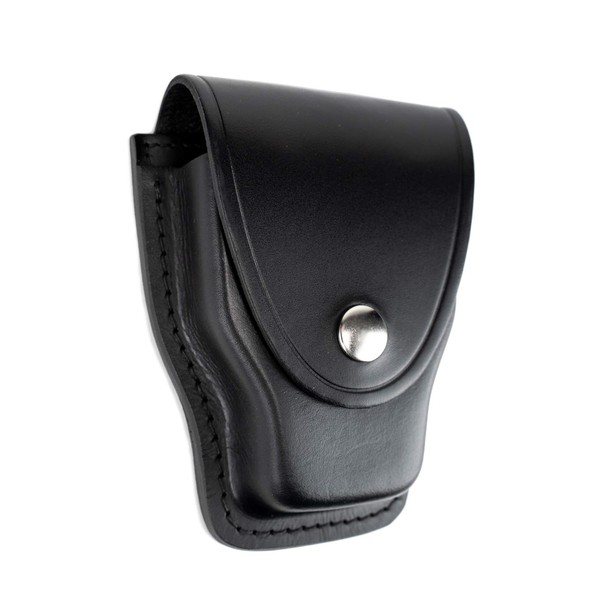Ryno Gear Genuine Leather Handcuff Holder (Plain w/.Silver Snap)