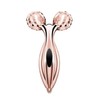 Wiccan 3D Beauty Facial Roller, Pink Gold, Y-Shaped Beauty Roller,