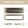 Mail Slot Antique Brass,13Inch Stainless Steel Mail Slot Cover for