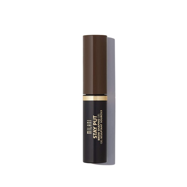 Milani Stay Put Brow Shaping Gel - Brunette (0.24 Fl. Oz.) Cruelty-Free Long-Lasting Eyebrow Gel that Fills and Shapes Brows