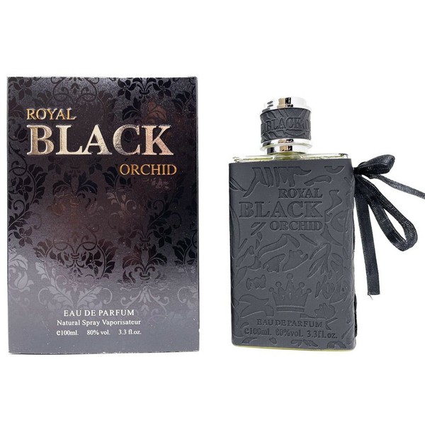 Royal Black Orchid Men's Cologne by Euro Collection 3.3 Oz EDP