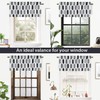 DriftAway Riley Geo Lined Window Curtain Valance Mid Century Geometric