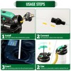 HTZSSON 9.5 L/2.5 Gallon Oil Extractor Pump Pneumatic/Manual, Fluid Extractor
