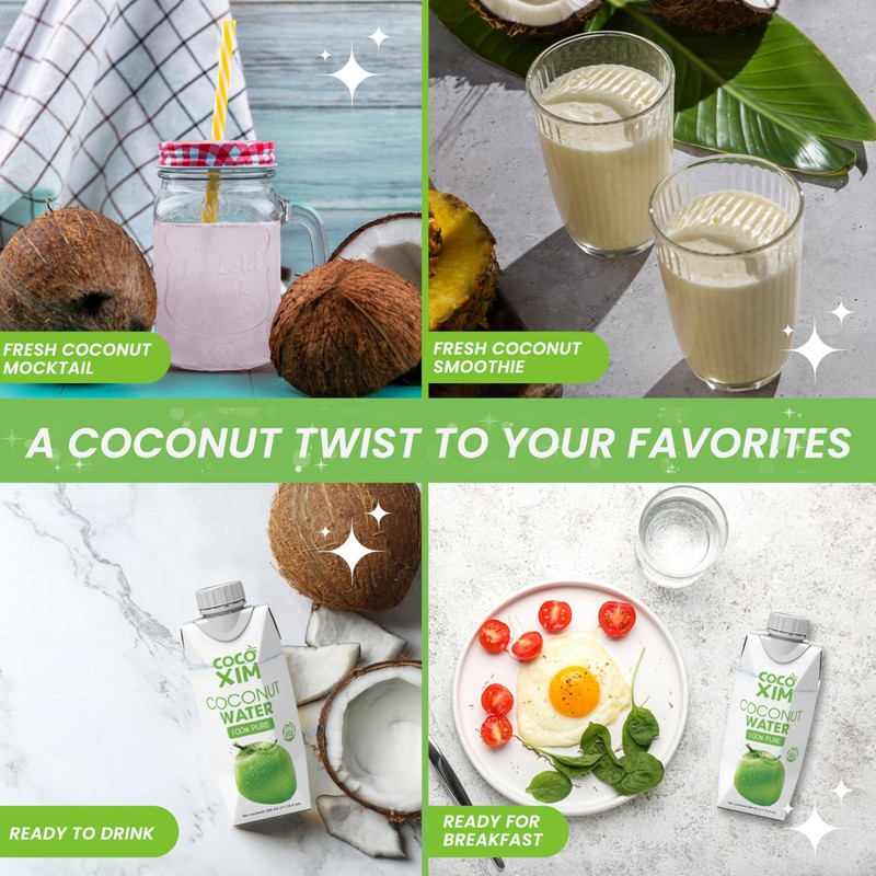 COCOXIM Ready to Drink Pure Coconut Water - 11 oz