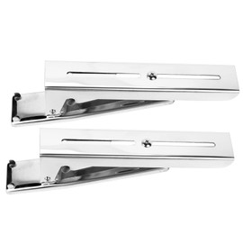 Stainless Steel Microwave Oven Wall Mount Bracket, Foldable Adjustable Shelf Rack with Arms for Kitchen, Home