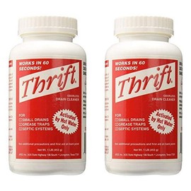 Thrift T-100 Alkaline Based 1-Pound Granular Drain Cleaner (2-(Pack)) Household