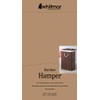 Whitmor Laundry Hamper with Rope Handles Bamboo, 12.25x16.25x23.375, Dark Stain