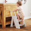 CuFun Toddler Step Stool for Bathroom Sink Kitchen Counter,Adjustable 2