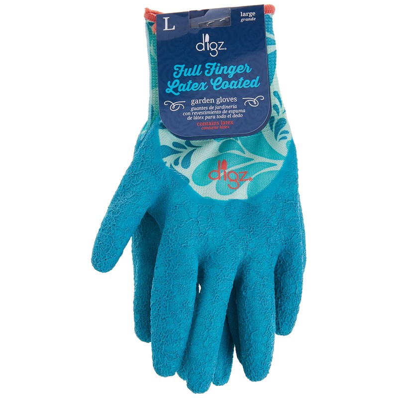 Digz Long Cuff Stretch Knit Garden Gloves with Full Finger