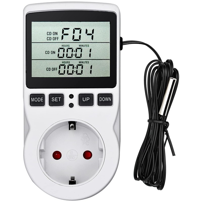 Temperature Controller 230 V Digital Thermostat Socket Plug Thermostat with