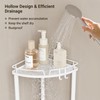 ELYKEN Corner Shower Caddy Standing, 3 Tier Rustproof Metal Shower