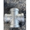 Unbranded 3/4" BLACK MALLEABLE IRON CROSS 4-way TEE fitting pipe