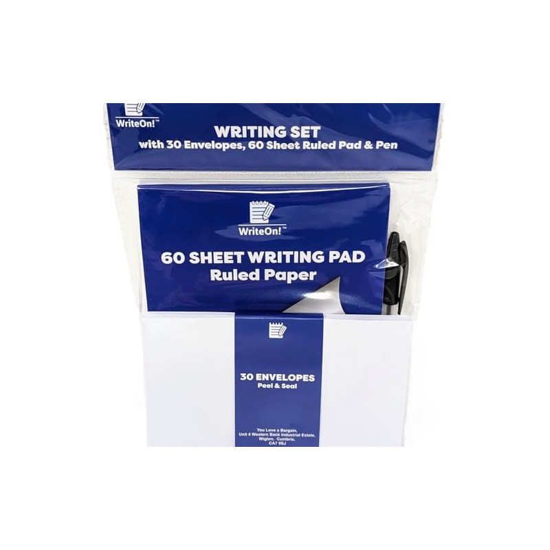 (2 Pack) Letter Writing Set - Includes 60 Page Notebook,