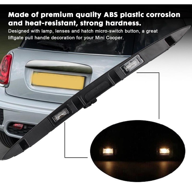 DOCAS Rear Trunk Hatch Handle with Lamp,Tailgate Trim Lid Trunk
