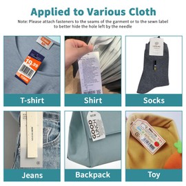 Standard Tagging Gun Price Garment Tag Attacher Gun for Clothing with 5 Needles and 1000 1.4inch Barbs Fasteners for Fine Tagging Applications Blue