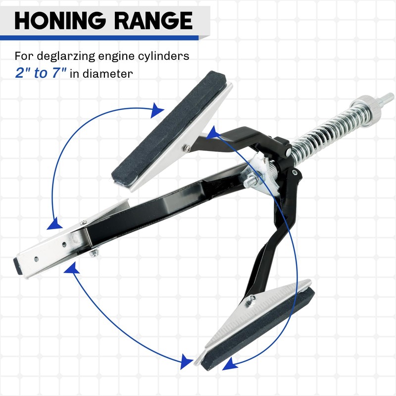 weyleity Engine Cylinder Hone Tool 2" to 7" Diameter Adjustable
