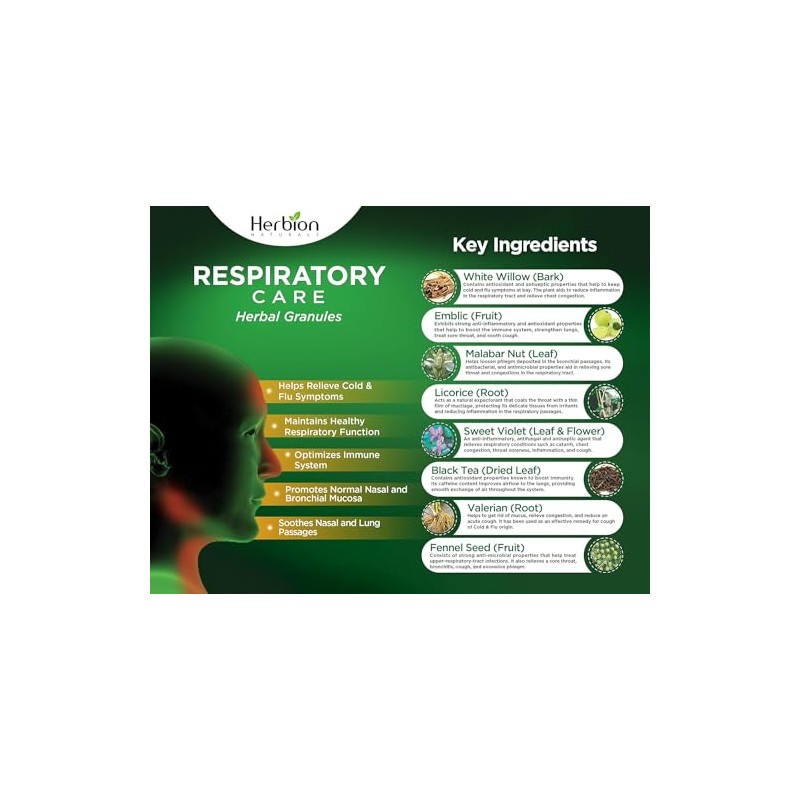Herbion Naturals Respiratory Care Herbal Granules – 10 Ct for