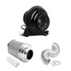 iPower 4 Inch 230 CFM Inline Fan Circulation Vent Blower,