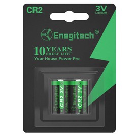 Enegitech CR2 Batteries, 3V CR 2 Lithium Battery for Nest Temperature Sensor, Golf Rangefinder, Smart Switch Button Pusher, Instax Square SQ1/SQ6/SQ40 Non-Rechargeable (CR2 2 Pack)
