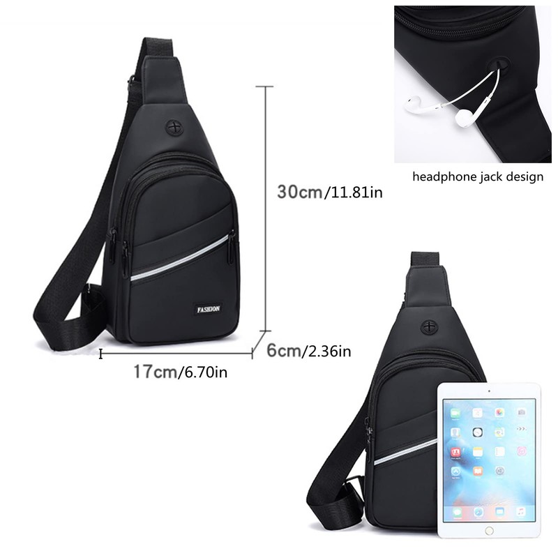 Funny Pack Chest Sling Backpack Crossbody Sling Bag Water Resistant