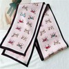 ANDANTINO 100% Silk Scarf for Women 59”*6.3” Long Shawls for