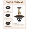 Fransiton 2 Pack Bathroom Sink Stopper, 1.1-1.77 Inch Basin Pop