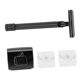 FRCOLOR Manual Safety Razor Kit Vintage Style Shaver Beard Grooming Tools Razor