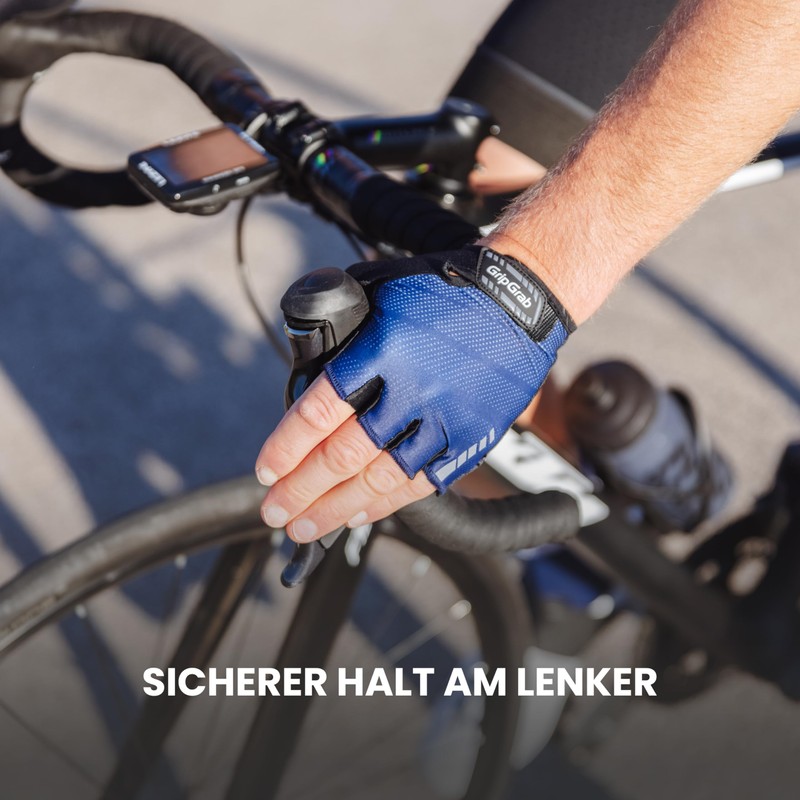 GripGrab Rouleur Beginners Short Finger Summer Cycling Gloves Padded Fingerless