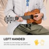 Donner Left handed Concert Ukulele Mahogany 23 Inch Professional Cutaway