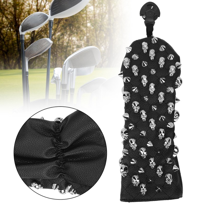 PU Waterproof Golf Putter Cover Club Protection Headcover Supplies Skull