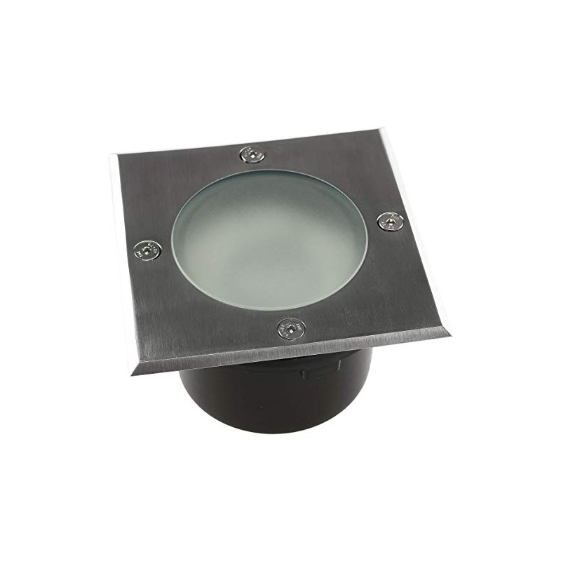 Ceiling light "BEL GX53 Q, 4eckig, IP65, Stainless Steel