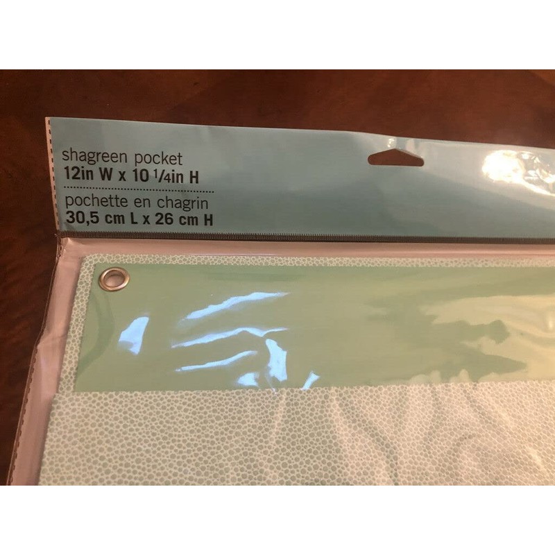 Martha Stewart Home Office with Avery Large Shagreen Pockets, 12"