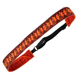 ChalkTalkSPORTS Julibands No-Slip Athletic Running Headbands | Pilgrim Turkeys
