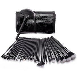 Makeup Brushes Set, 32pcs Professional Make Up Brushes, Premium Horsehair Bristles Durable Handles, Face Makeup Application Brush with Bag for Makeup Artists and Enthusiasts, Frequently Use