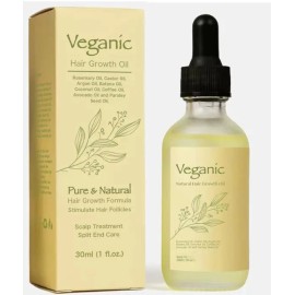 Veganic Hair Growth Oil Rosemary Argan Castor  Coconut Natural Hair Growth 30ml