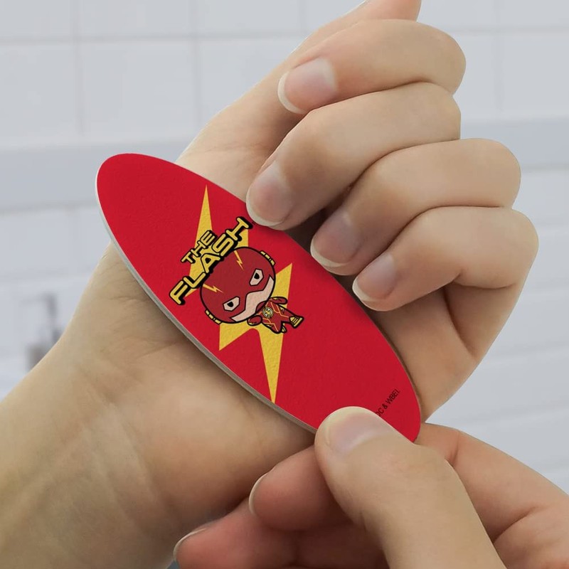 The Flash Chibi Double-Sided Oval Nail File Emery Board Set